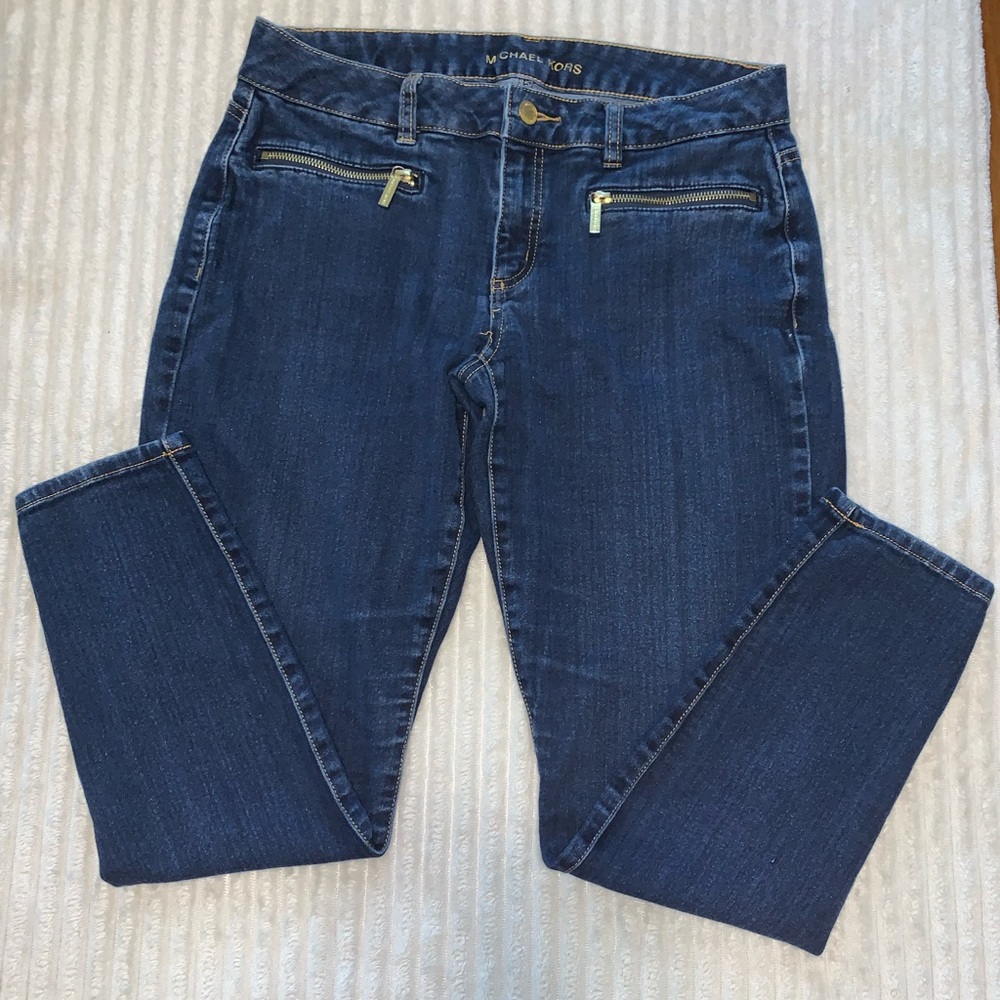 Michael Kors Zippered Pocket Jeans Size 6